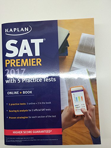 9781506202280: SAT Premier 2017 with 5 Practice Tests: Online + Book (Kaplan Test Prep)