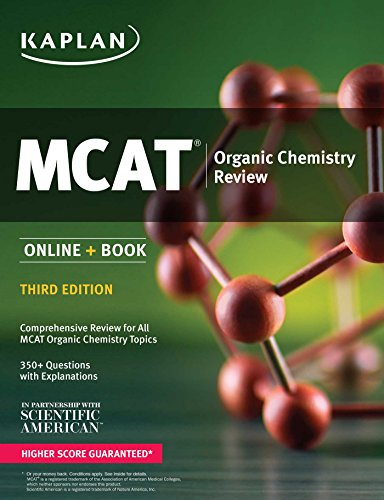 Imagen de archivo de MCAT Organic Chemistry Review: Online + Book (Kaplan Test Prep) a la venta por SecondSale