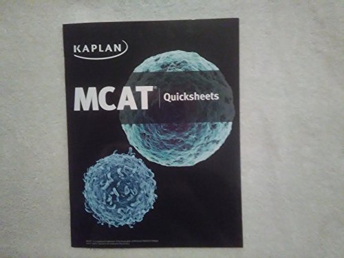 Beispielbild fr KAPLAN MCAT - Quicksheets zum Verkauf von HPB-Red
