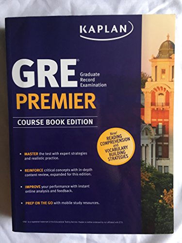 Amazoncom: kaplan gre premier