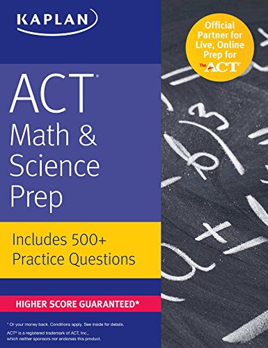 Imagen de archivo de ACT Math and Science Prep : Includes 500+ Practice Questions a la venta por Better World Books