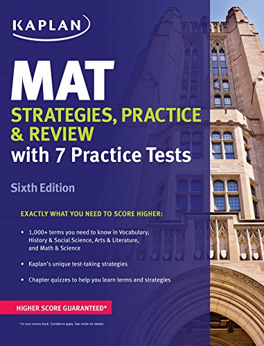 9781506211121: MAT. Strategies, Practice & Review: Strategies, Practice, and Review (Kaplan Test Prep)