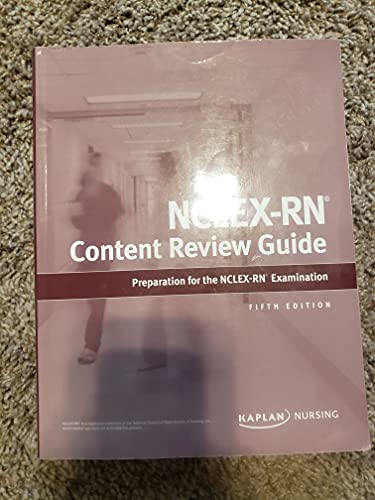 Beispielbild fr NCLEX-RN Content Review Guide: Preparation for the NCLEX-RN Examination zum Verkauf von Better World Books
