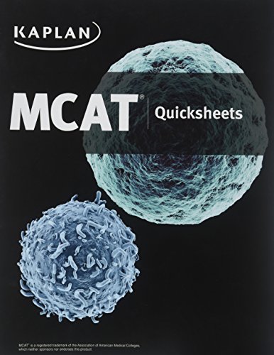 Stock image for MCAT Quicksheets for sale by Reliant Bookstore