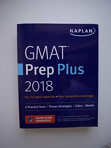 Stock image for GMAT Premier 2018 with 6 Practice Tests : Online + Book + Videos + Mobile for sale by Better World Books