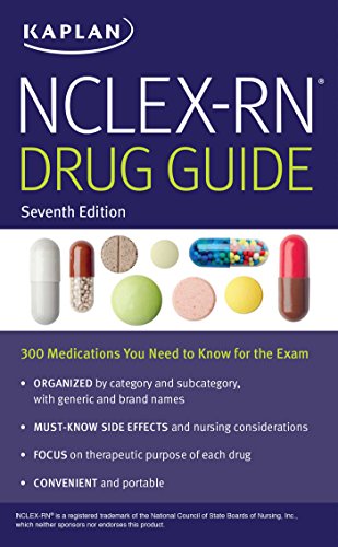 Beispielbild fr NCLEX-RN Drug Guide: 300 Medications You Need to Know for the Exam (Kaplan Test Prep) zum Verkauf von Orion Tech