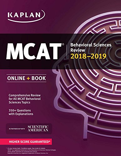 9781506223711: MCAT Behavioral Sciences Review 2018-2019: Online + Book (Kaplan Test Prep)