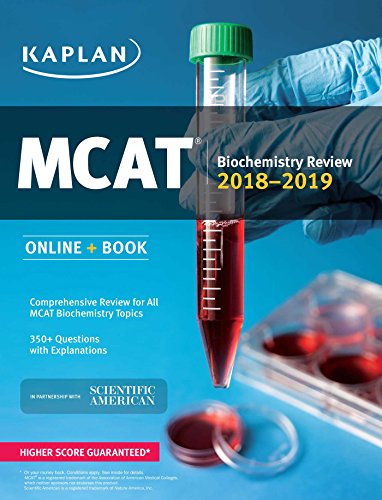 Imagen de archivo de MCAT Biochemistry Review 2018-2019: Online + Book (Kaplan Test Prep) a la venta por SecondSale