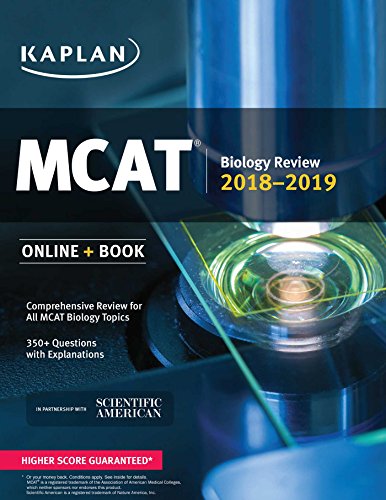 Imagen de archivo de MCAT Biology Review 2018-2019: Online + Book (Kaplan Test Prep) a la venta por SecondSale