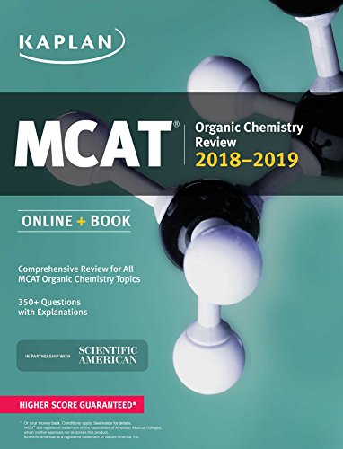 Stock image for MCAT Organic Chemistry Review 2018-2019: Online + Book (Kaplan Test Prep) for sale by SecondSale