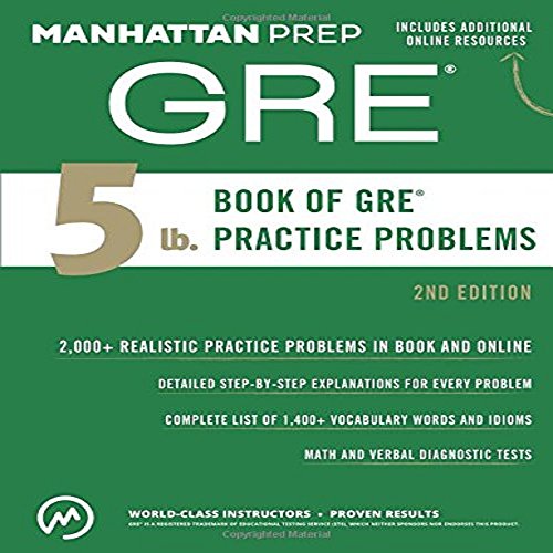 Beispielbild fr 5 lb. Book of GRE Practice Problems [Paperback] [Jan 01, 2017] Manhattan Prep zum Verkauf von Better World Books