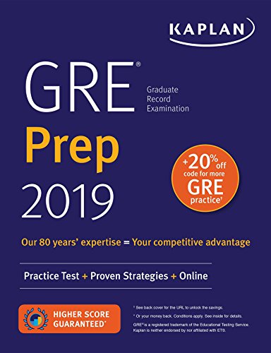 Stock image for GRE Prep 2019: Practice Tests + Proven Strategies + Online (Kaplan Test Prep) for sale by SecondSale