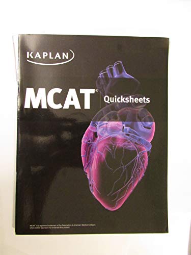 Imagen de archivo de Kaplan MCAT Quicksheets a la venta por SecondSale