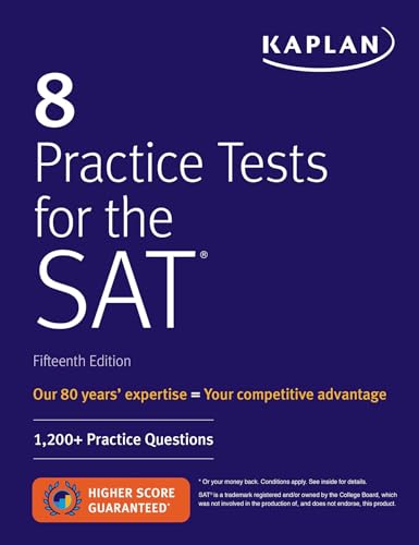 Imagen de archivo de 8 Practice Tests for the SAT: 1,200+ SAT Practice Questions (Kaplan Test Prep) a la venta por Chiron Media