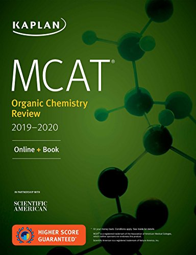 Imagen de archivo de MCAT Organic Chemistry Review 2019-2020: Online + Book (Kaplan Test Prep) a la venta por SecondSale