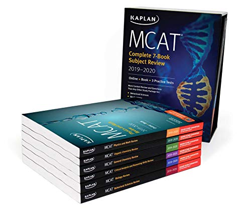 9781506235486: MCAT Complete 7-Book Subject Review 2019-2020: Online + Book + 3 Practice Tests (Kaplan Test Prep)