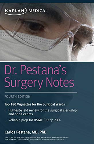 Beispielbild fr Dr. Pestana's Surgery Notes: Top 180 Vignettes for the Surgical Wards (Kaplan Test Prep) zum Verkauf von BooksRun