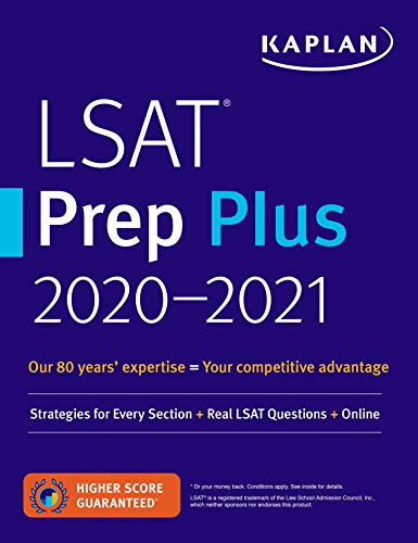 Stock image for LSAT Prep Plus 2020-2021: Strategies for Every Section + Real LSAT Questions + Online (Kaplan Test Prep) for sale by Zoom Books Company