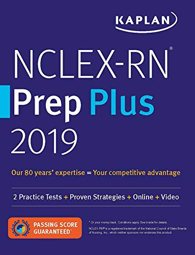 9781506245355: NCLEX-RN Prep Plus 2019: 2 Practice Tests + Proven Strategies + Online + Video (Kaplan Test Prep)