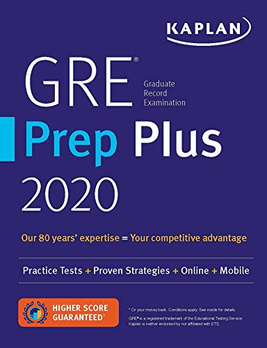 Beispielbild fr GRE Prep Plus 2020: Practice Tests + Proven Strategies + Online + Video + Mobile (Kaplan Test Prep) zum Verkauf von BooksRun