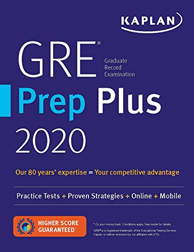 9781506248929: GRE Prep Plus 2020: 6 Practice Tests + Proven Strategies + Online + Video + Mobile (Kaplan Test Prep)