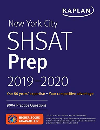 Beispielbild fr New York City SHSAT Prep 2019-2020: 900+ Practice Questions (Kaplan Test Prep NY) zum Verkauf von BooksRun