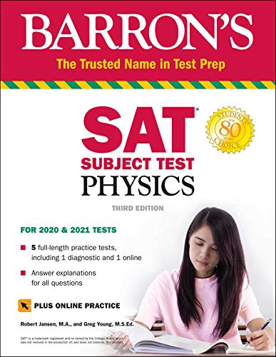 Beispielbild fr SAT Subject Test Physics with Online Test zum Verkauf von Better World Books: West