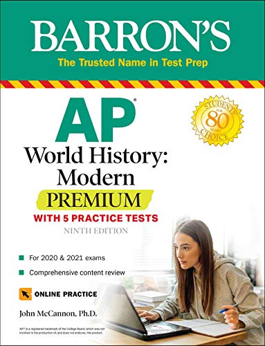 9781506253398: AP World History: Modern Premium: With 5 Practice Tests (Barron's Test Prep)