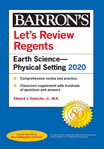 Stock image for Let's Review Regents: Earth Science--Physical Setting 2020 for sale by ThriftBooks-Atlanta