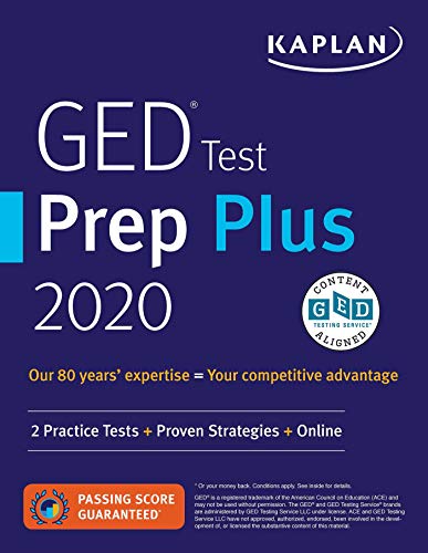 Stock image for GED Test Prep Plus 2020: 2 Practice Tests + Proven Strategies + Online (Kaplan Test Prep) for sale by SecondSale