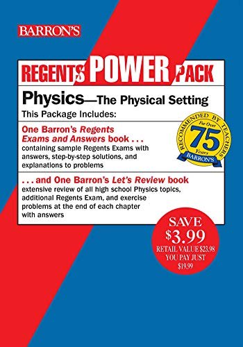 Beispielbild fr Regents Physics Power Pack: Let`s Review Physics + Regents Exams and Answers: Physics (Barron`s Regents NY) zum Verkauf von Buchpark