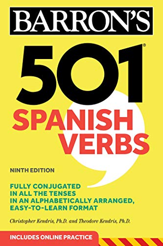 Imagen de archivo de 501 Spanish Verbs, Ninth Edition (Barrons 501 Verbs) (Spanish Edition) a la venta por Goodwill