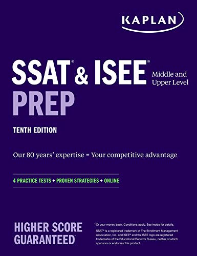 9781506261065: SSAT & ISEE Middle & Upper Level Prep: 4 Practice Tests + Proven Strategies + Online (Kaplan Test Prep)