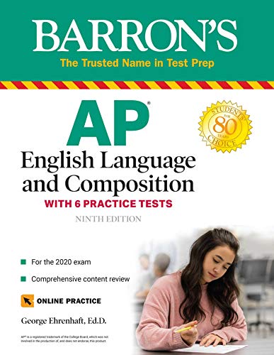 Stock image for AP English Language and Composition: With 6 Practice Tests (Barron's Test Prep) for sale by HPB-Red