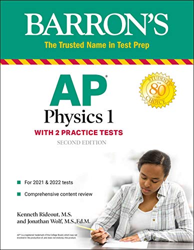 Imagen de archivo de AP Physics 1: With 2 Practice Tests (Barrons Test Prep) a la venta por Books-FYI, Inc.