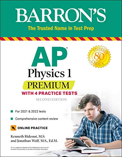 Beispielbild fr AP Physics 1 Premium: With 4 Practice Tests (Barron's Test Prep) zum Verkauf von ZBK Books