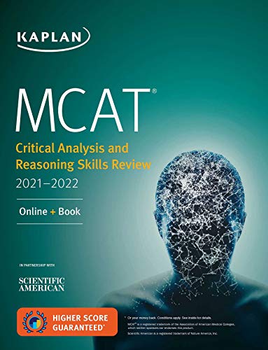 Imagen de archivo de MCAT Critical Analysis and Reasoning Skills Review 2021-2022: Online + Book (Kaplan Test Prep) a la venta por SecondSale