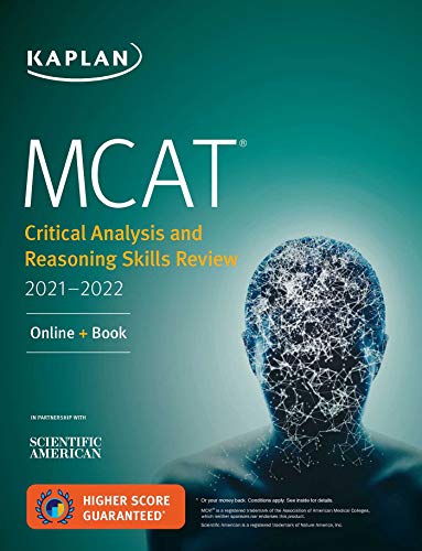 9781506262208: MCAT Critical Analysis and Reasoning Skills Review 2021-2022: Online + Book (Kaplan Test Prep)