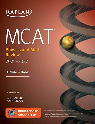 9781506262345: MCAT Physics and Math Review 2021-2022: Online + Book (Kaplan Test Prep)