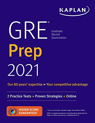 Beispielbild fr GRE Prep 2021: 2 Practice Tests + Proven Strategies + Online (Kaplan Test Prep) zum Verkauf von Dream Books Co.