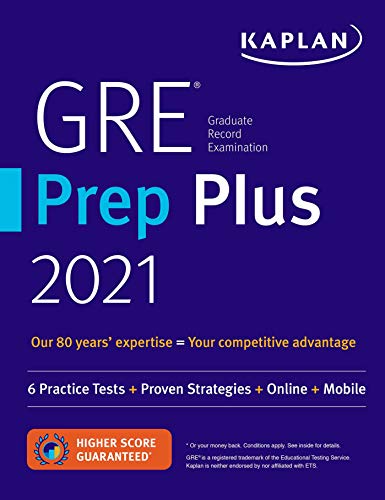 9781506262437: GRE Prep Plus 2021: 6 Practice Tests + Proven Strategies + Online + Video + Mobile (Kaplan Test Prep)