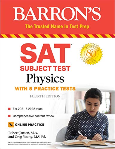 Beispielbild fr SAT Subject Test Physics : With Online Tests zum Verkauf von Better World Books