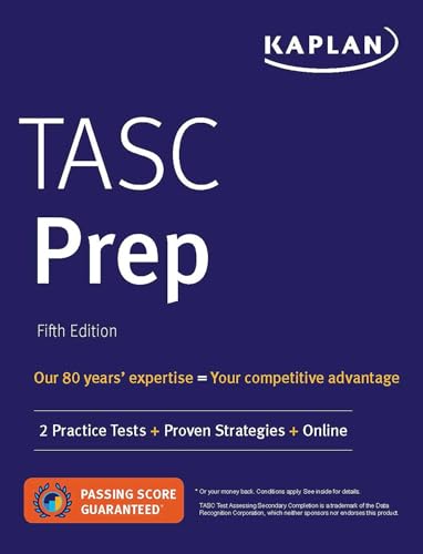 Stock image for TASC Prep: 2 Practice Tests + Proven Strategies + Online (Kaplan Test Prep) for sale by BooksRun