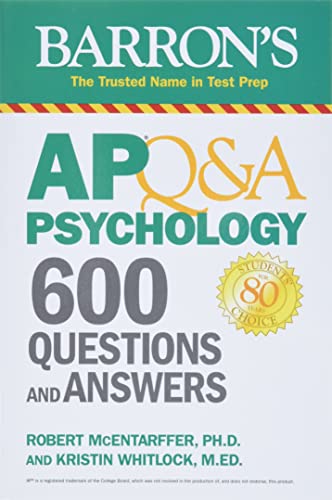 9781506263168: AP Q&A Psychology: 600 Questions and Answers (Barron's Test Prep)