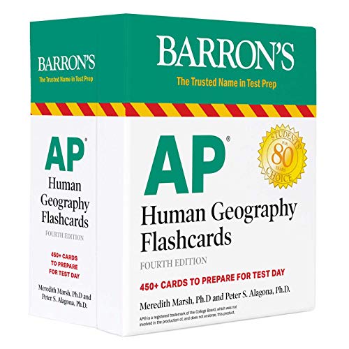 Beispielbild fr AP Human Geography Flashcards (Barron's AP) zum Verkauf von Books Unplugged
