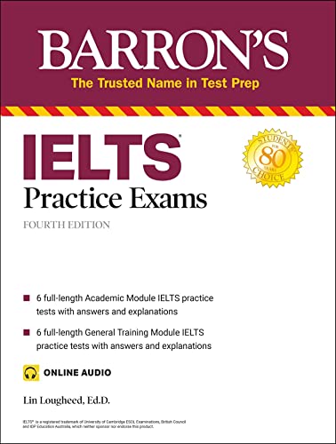 Beispielbild fr IELTS Practice Exams (with Online Audio) (Barrons Test Prep) zum Verkauf von Zoom Books Company