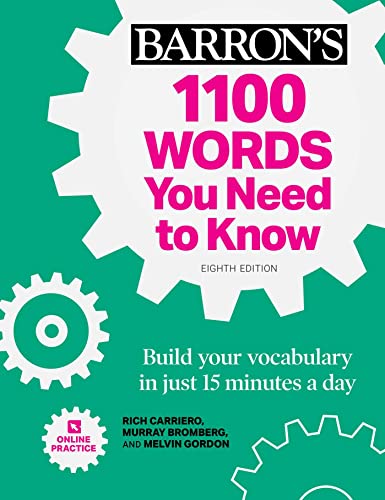 Beispielbild fr 1100 Words You Need to Know + Online Practice: Build Your Vocabulary in just 15 minutes a day! zum Verkauf von Lakeside Books