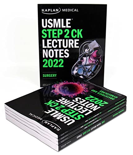 Beispielbild fr USMLE Step 2 CK Lecture Notes 2022: 5-book set (Kaplan Test Prep) zum Verkauf von BooksRun