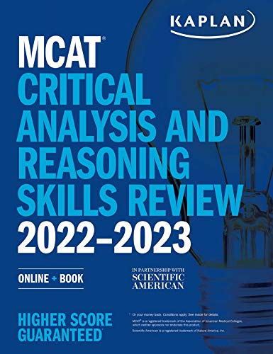 9781506276717: MCAT Critical Analysis and Reasoning Skills Review 2022-2023: Online + Book (Kaplan Test Prep)