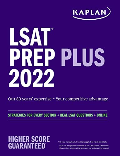 Beispielbild fr LSAT Prep Plus 2022: Strategies for Every Section, Real LSAT Questions, and Online Study Guide (Kaplan Test Prep) zum Verkauf von BooksRun